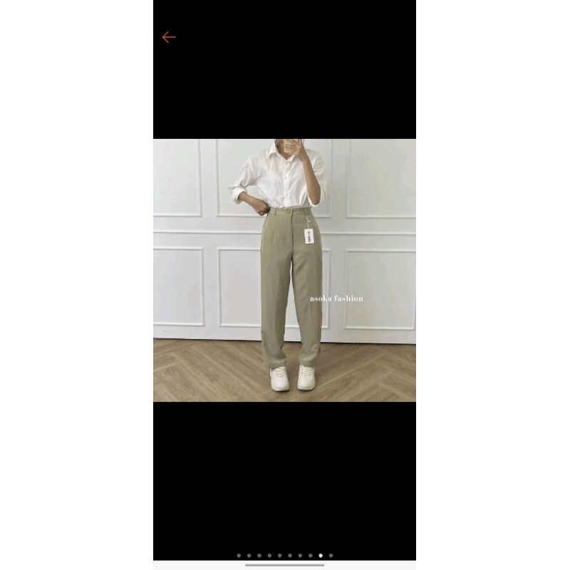 PRELOVED CELANA ASOKA WARNA SAGE