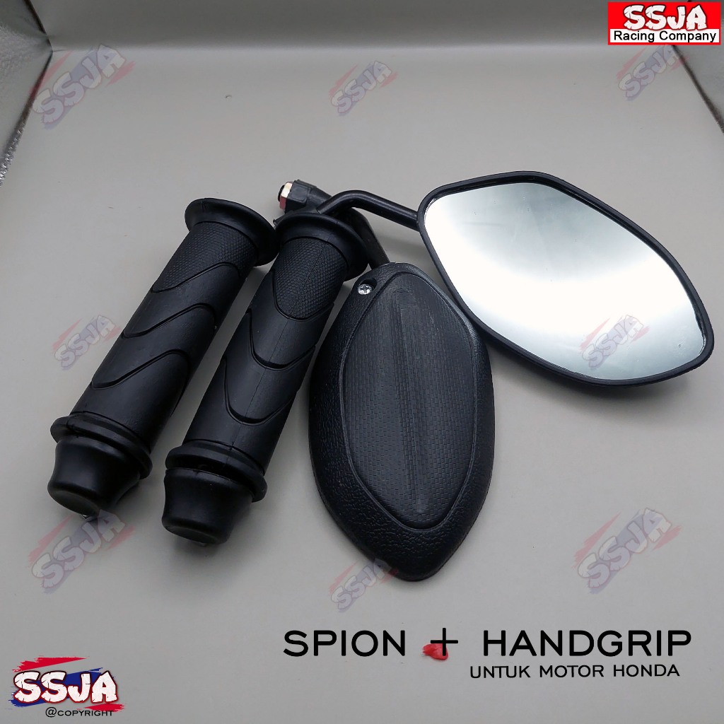 Spion beat fi standar+handgrip sarung gas motor