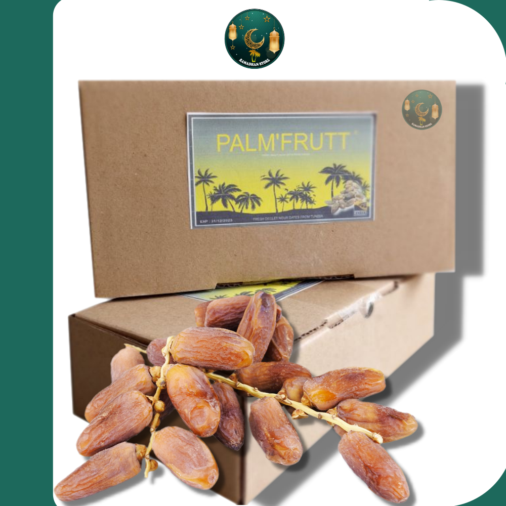 

Kurma Tunisia Tangkai [1KG] /Kurma Palm'Frutt [Kemasan DUS COKLAT]