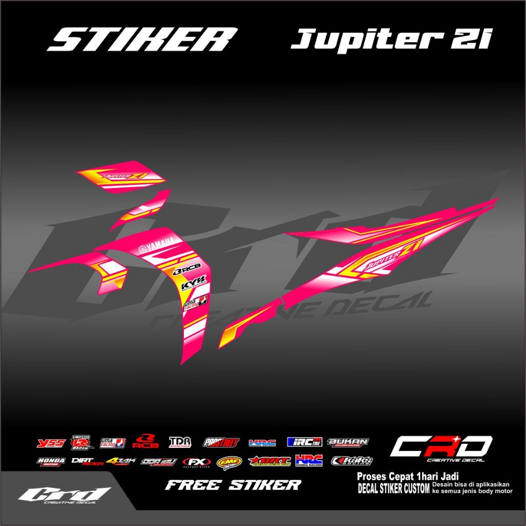 STIKER STRIPING VARIASI JUPITER Z1 - STIKER MOTOR JUPITER Z1 | STIKER JUPITER Z BURHAN | JUPITER Z R