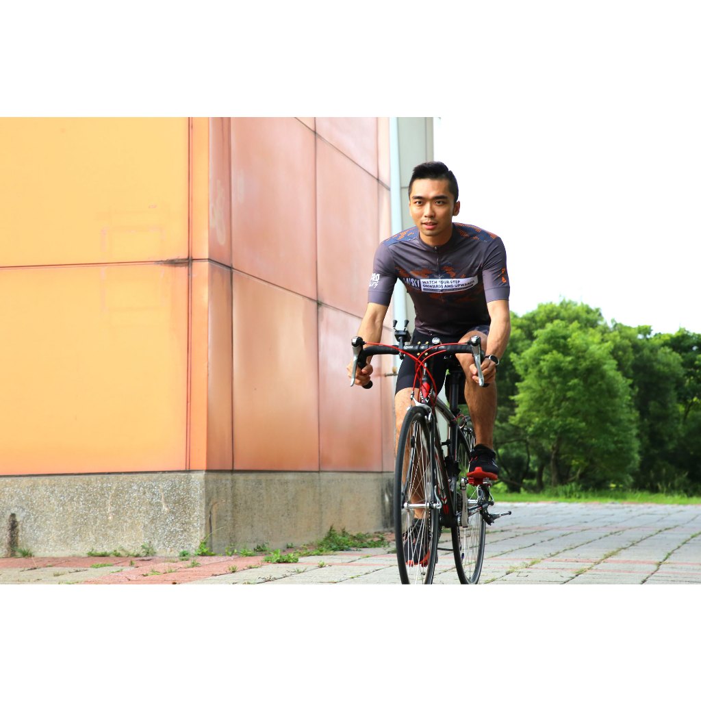 Jersey BAISKY Men Short Sleeve Jersey New Wave Grey