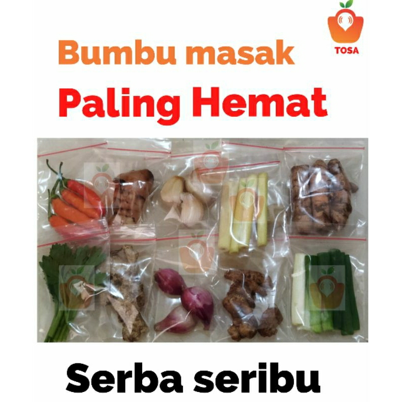 

bumbu masak/rempah rempah/bawang merah/bawang putih/jahe/laja/salam/kencur/rawit merah/bawang daun