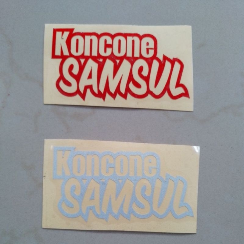 

stiker cutting tulisan Koncone Samsul