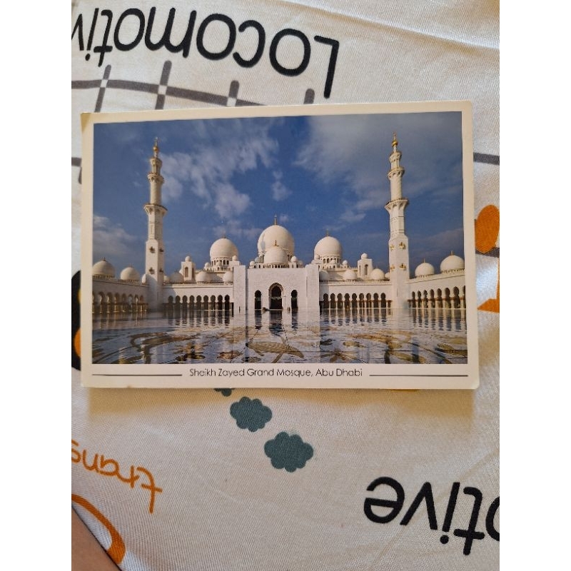 

kartu pos masjid di abudhabi/abu dhabi postcard