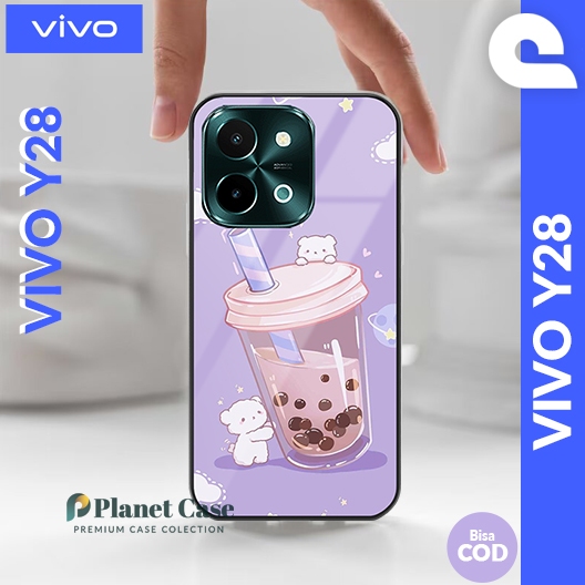 Case Vivo Y28 Casing Pelindung Body dan Kamera Vivo Y28 Softcase Karakter Y28 Silikon Protection Viv