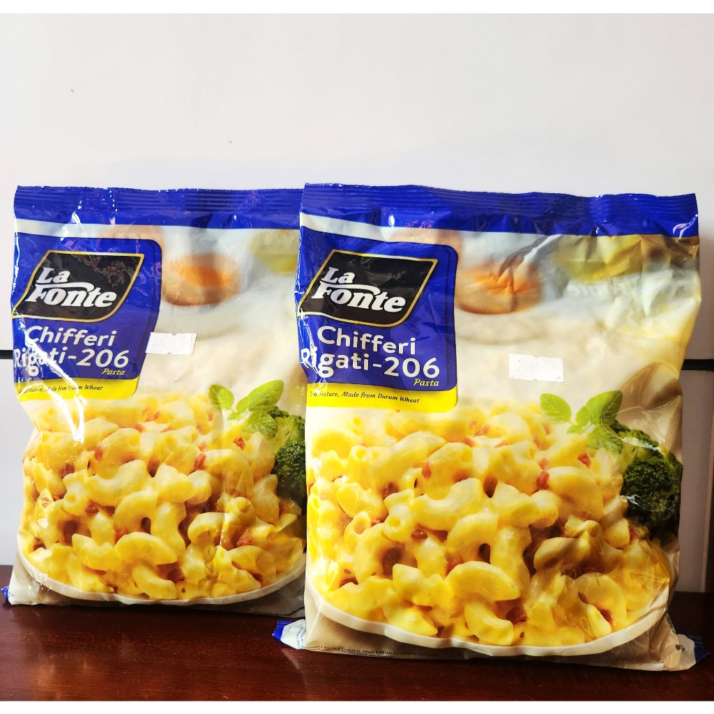 

LA FONTE MACARONI PASTA CHIFERI RIGATI NO 206 500 GR / MAKARONI