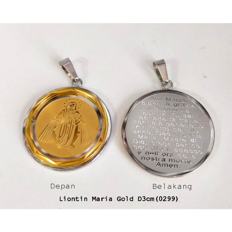 Liontin Maria Gold (0299) - Liontin Maria - Medali Maria