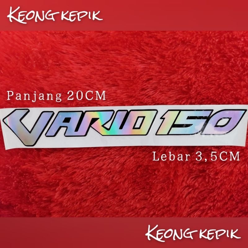 (BISA COD) STIKER STICKER KECIL CUTTING TULISAN VARIO 150 HOLOGRAM