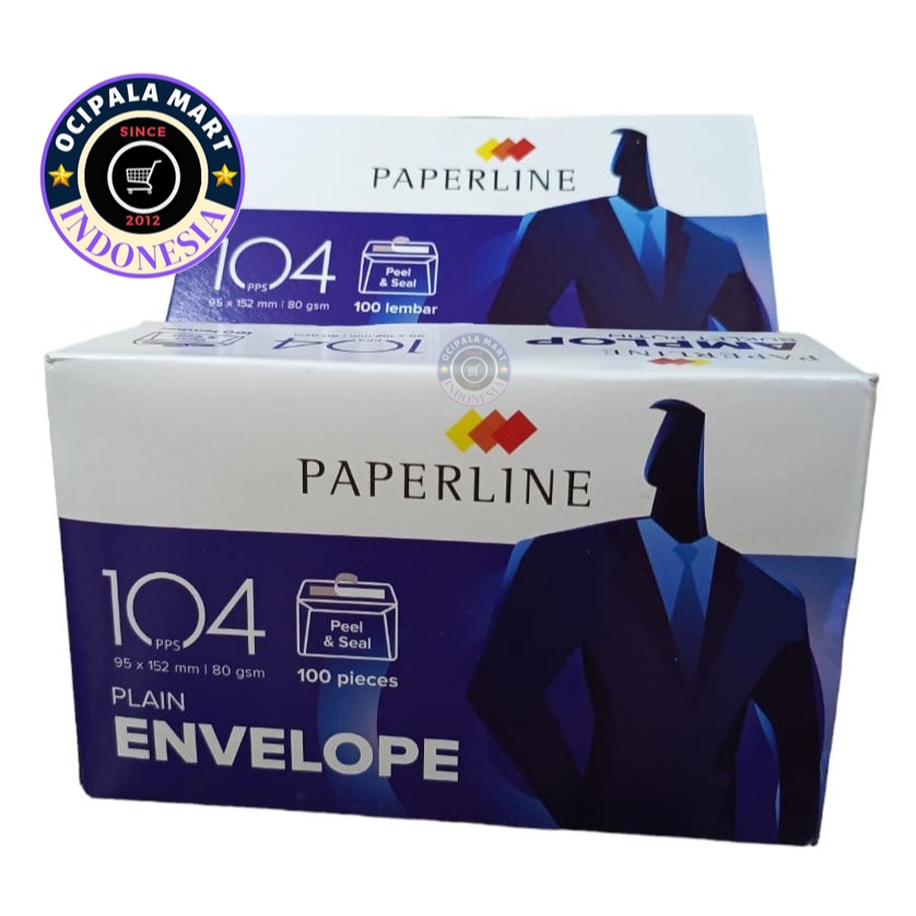 

Amplop Putih Polos PAPERLINE 104 PPS isi 100 Tebal 80 Gsm