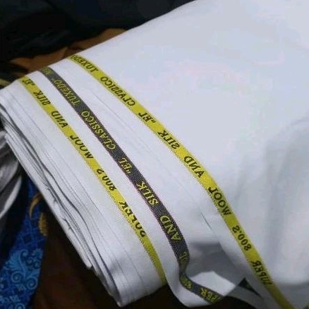 Kain putih seragam sekolah dinas kesehatan guru pdh pns asn honorer perawat dokter katun premium