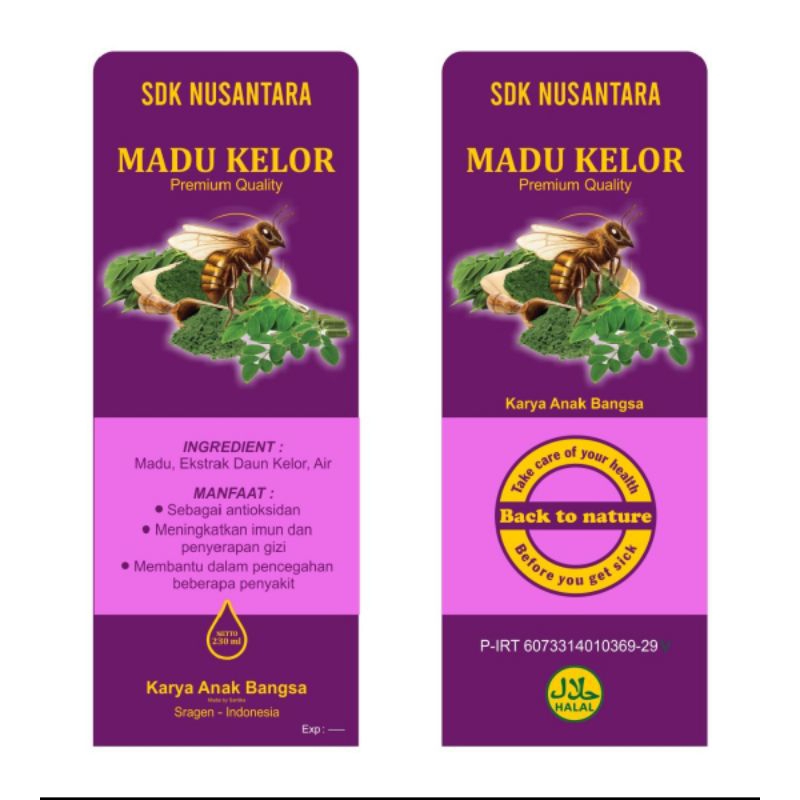 

MADU KELOR SDK NUSANTARA MADU KESEHATAN