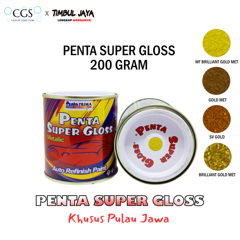 Cat Penta BRILLIANT GOLD T09931 200 gram - cat motor gold - cat penta gold - cat penta super gloss g
