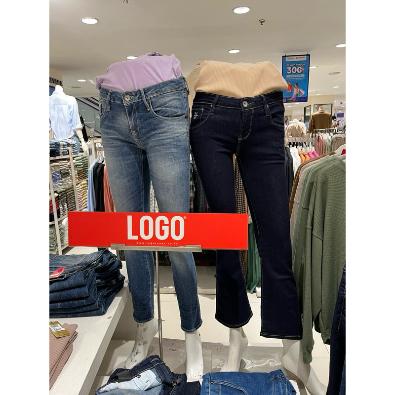 CELANA JEANS WANITA LOGO JEANS ORIGINAL