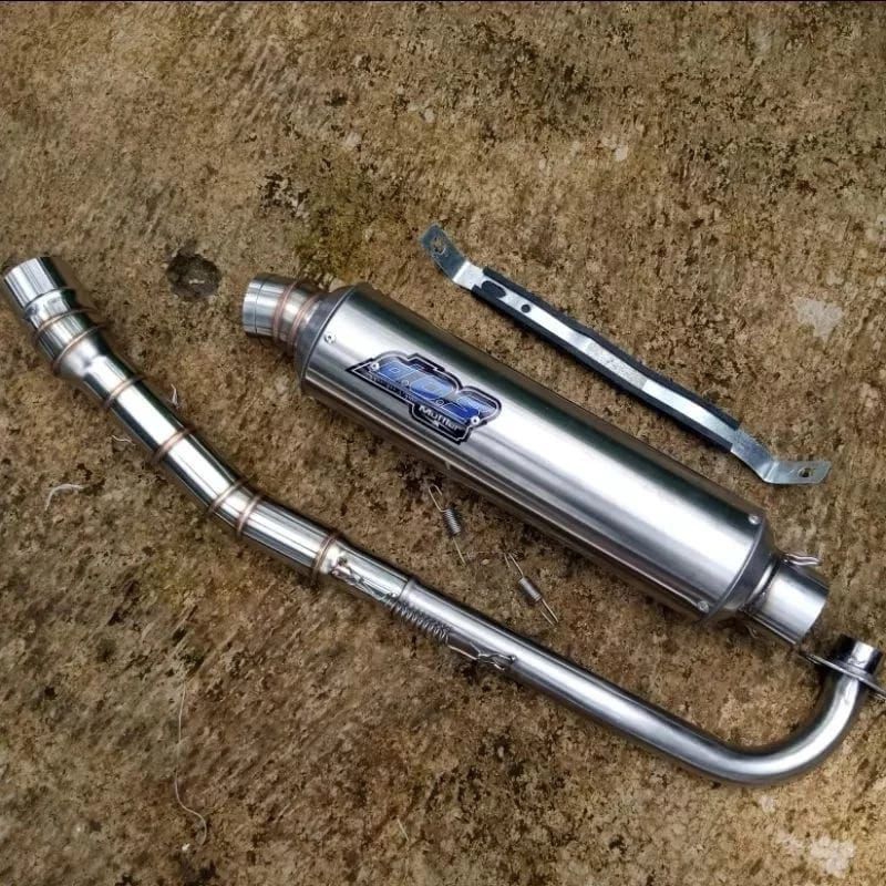 kenalpot dos tipe gp5 jenong bas ulem all bebek jupiter vega grand smash supra blade kharisma dll