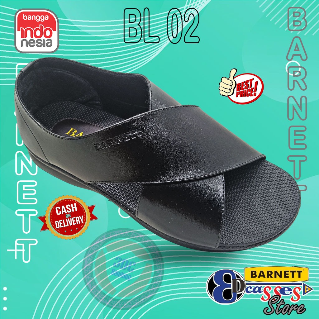 Barnett BL 02 - Sandal Kulit Casual Pria Dewasa Barnett Original