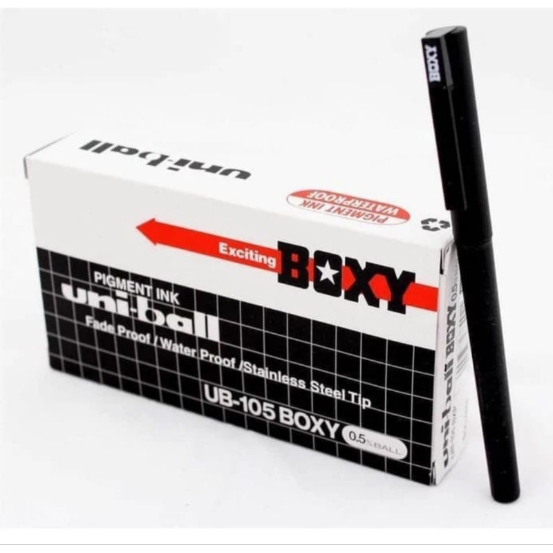 

Uniball Boxy Waterproof Black UB-105
