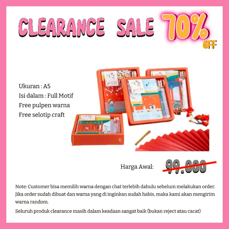 

[GARANSI 7 HARI] MARSHOFFICIAL NEW STYLE DIARY GIFT BOX MOTIF JAPANESE ORIENTAL