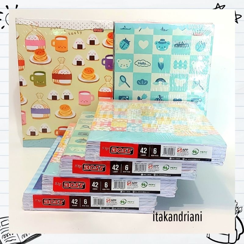

BUKU TULIS BIG BOSS 42 LEMBAR ISI 6 BUKU / PACK