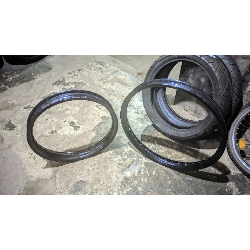 Velg set depan belakang original honda crf 18/21