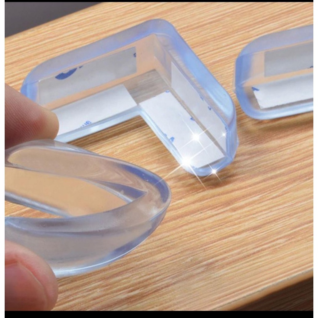 karet siku meja L karet anti bentur penahan siku meja kursi lemari bentuk L