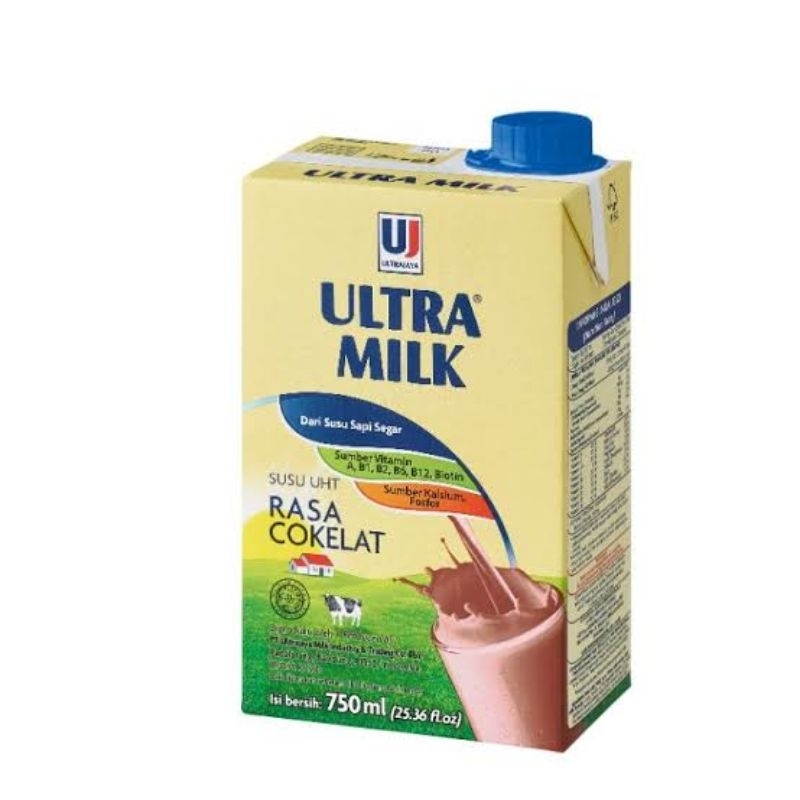 

ultra milk susu uht cokelat 750ml