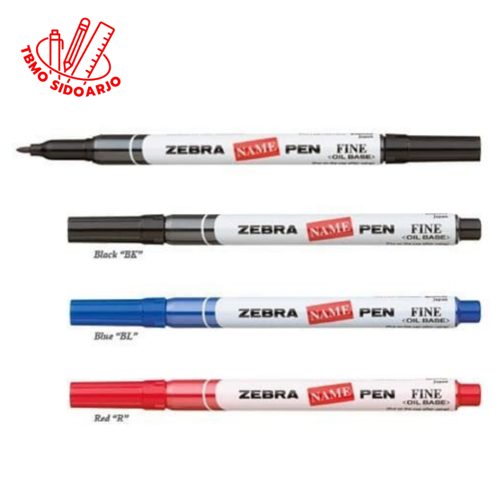 

TBMO Spidol Namepen Fine Marker Zebra Spidol Permanent - Pcs