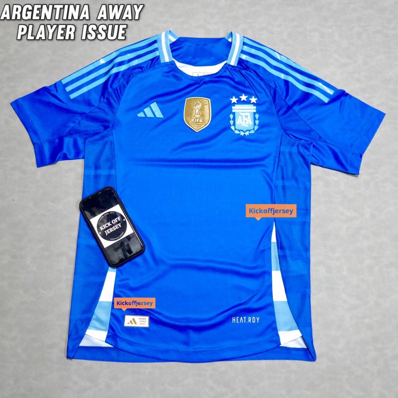 KODE J63N NEW PLAYER ISSUE ARGENTINA AWAY COPPA 224
