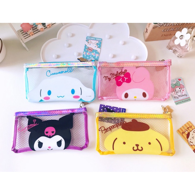 

KODE S77V Pouch Tempat pensil Sanrio Kuromi Melody Cinnamoroll Badtzmaru Pompompurin