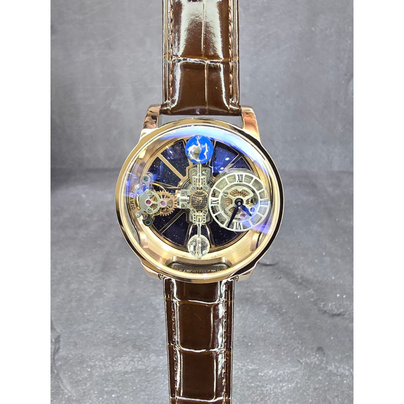 jam tangan pria Jacob & Co Astronomia strap aligator