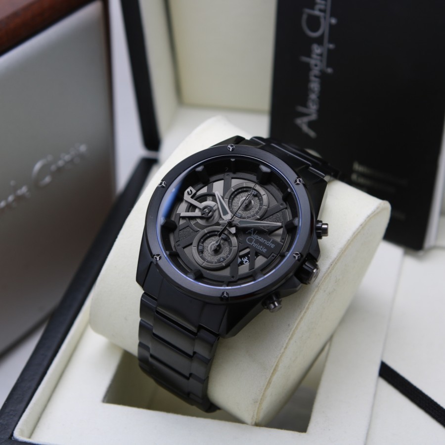 ORIGINAL Jam Tangan Pria Alexandre Christie AC 6620 / AC6620 Garansi 1 Tahun - Stainless Steel