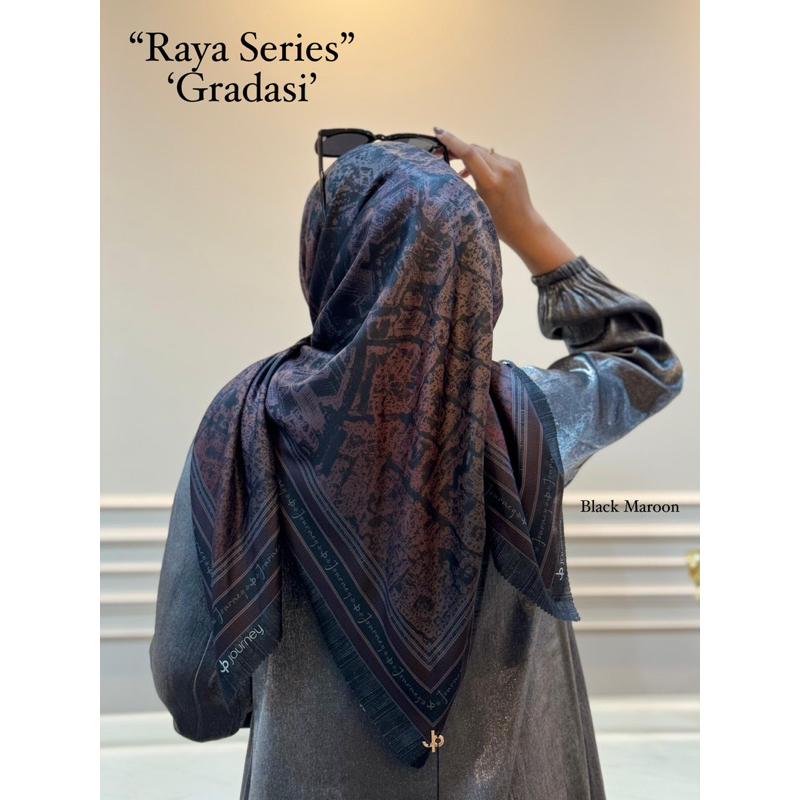 raya series black maroon hijab journey
