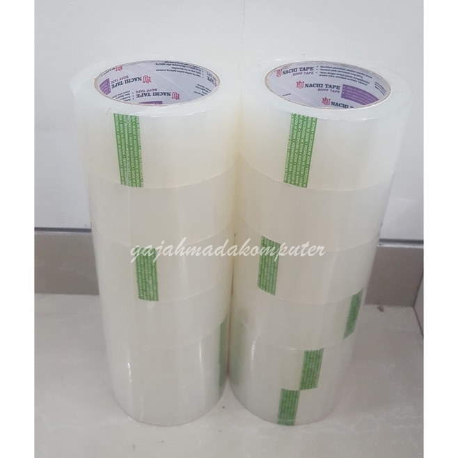 

KODE I27K Lakban Plakban Isolasi Selotip Nachi Tape Bening Coklat 48mm 1 yard 2 inch 1SLOP isi 6 rol