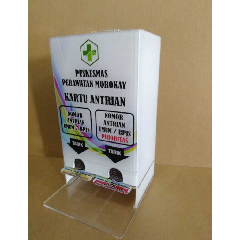 

KODE J67L akrilik tempat nomor antrian
