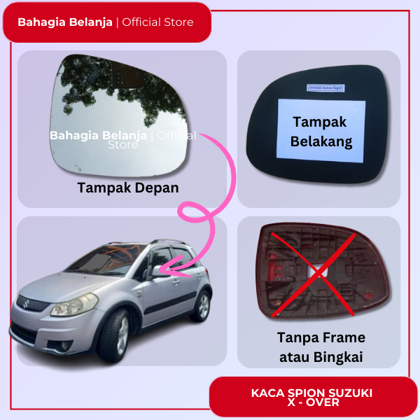 Kaca Spion Sepion Suzuki X Over Over New Baleno 2008 2009 2010 Hanya Kaca Saja