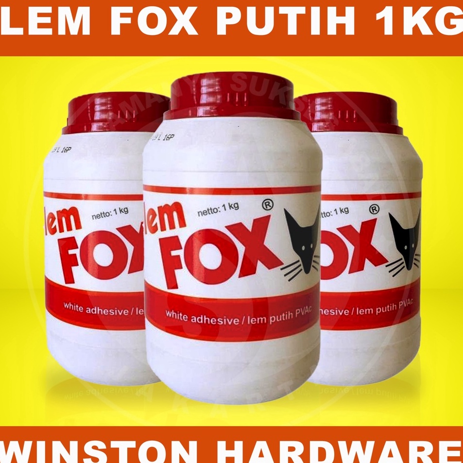 

Diskon Promo Lem Putih FOX Botol 1 Kg Lem PVC