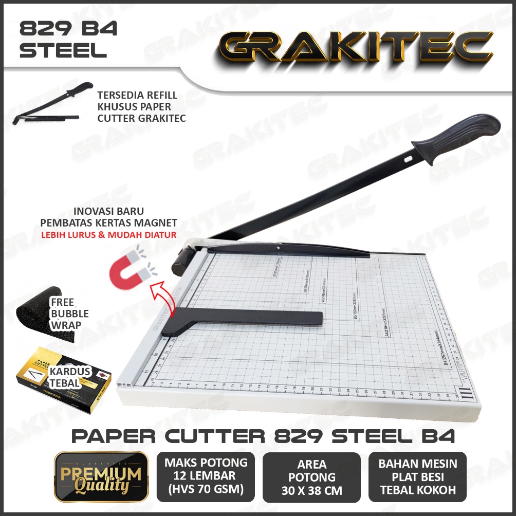 

KODE V62G Paper Cutter B4 Lebih Besar Dari F4 Alat Potong Kertas Pemotong Kertas Alat Potong Mesin Pemotong Kertas HVS Sticker Dos PVC ID Card Yellow Board Art Paper Vinyl Bontax Camel Kertas Foto A5 A4 F4 B4