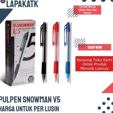 

KODE K55S Pulpen ballpointPen snowman V5 1 PAK