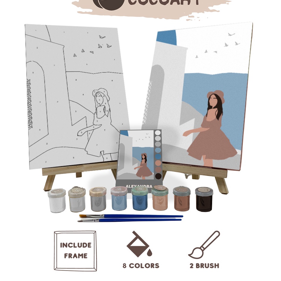

Paint By Number Kit Alexandra Cocoart I Kanvas 2 x 3 cm