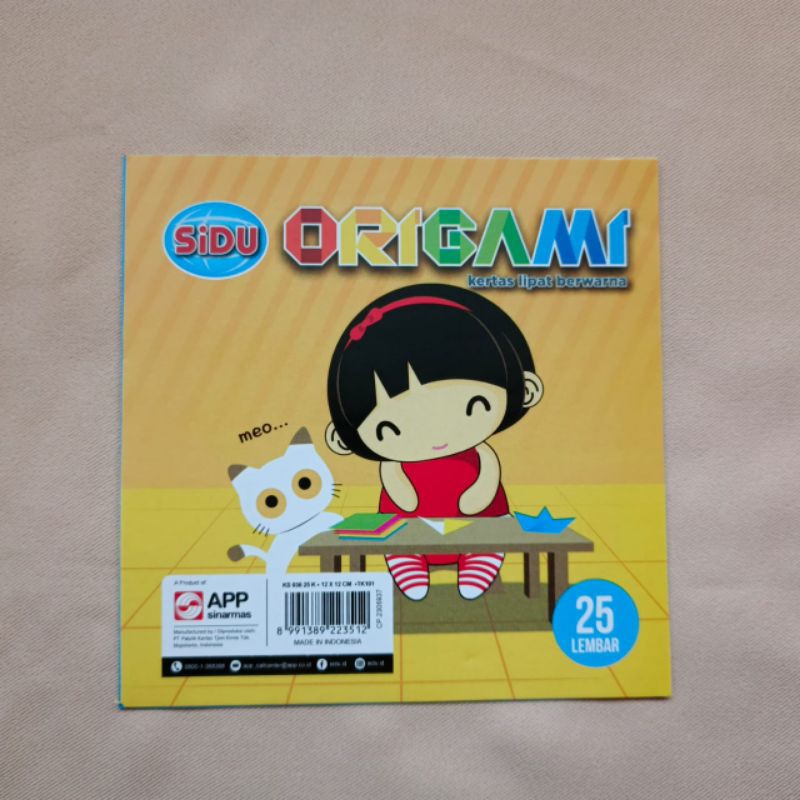 

12x12. Kertas Lipat Origami Sinar Dunia SIDU 25 Lembar