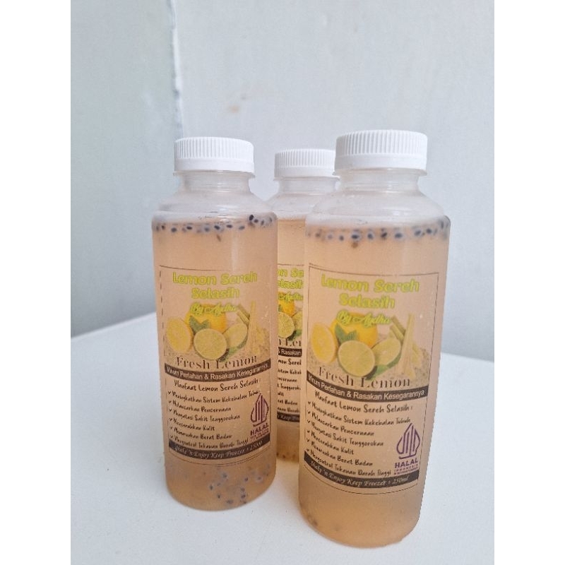 

Lemon Sereh Minuman dingin 250ml