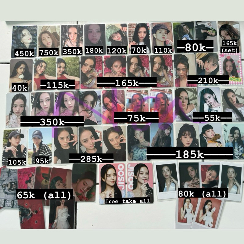 JISOO OFFICIAL ALBUM PHOTOCARD