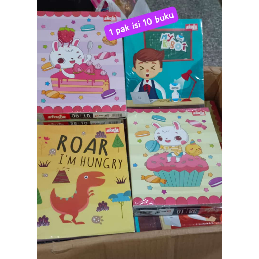 

Buku Tulis Skola by SIDU 38 Lembar 1 Pak Isi 10pcs