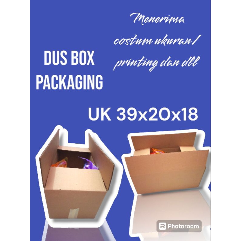 

kardus/box packaging paket barang uk 39x20x18