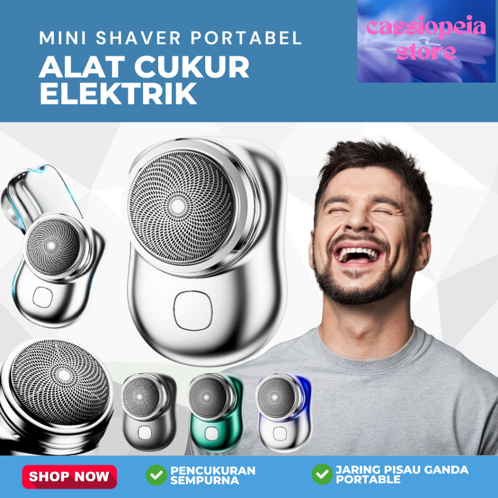 Shaver Portable Alat Cukur Kumis Jenggot Pencukur Jenggot Kumis Elektrik Mini Shaver Portable