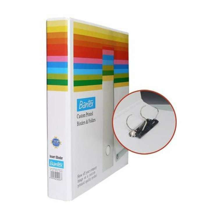 

BANTEX Insert Ring Binder Size A4 2 Hole 25mm 8522 White