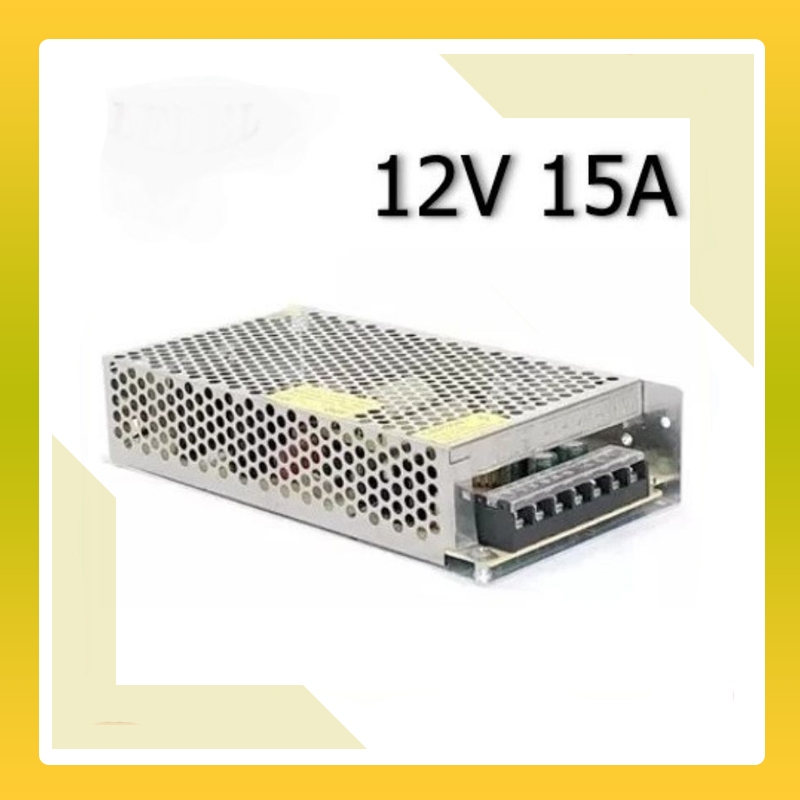 Adaptor Power Supply Trafo 12V 15A CCTV Radio LED Strip