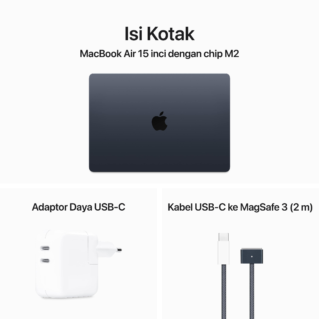 Apple Macbook Air (15 inci, M2, 2023) 512 GB