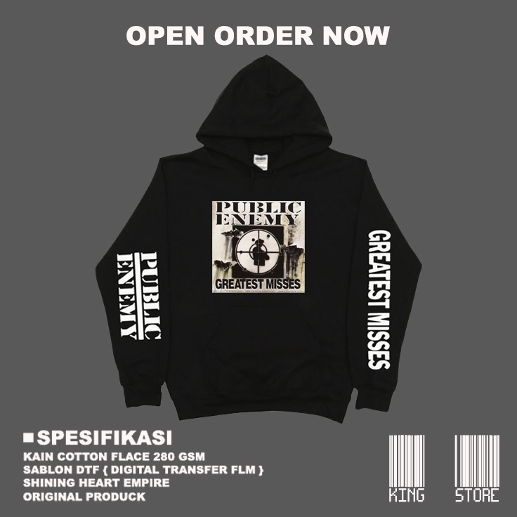 Hoodie Public Enemy  Misses Fulover