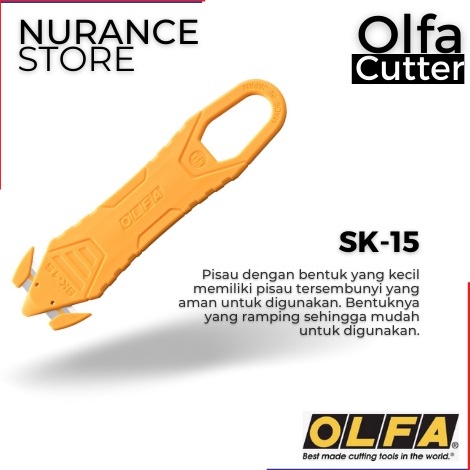 

OLFA CUTTER SK15 CUTTER MEMBUKA PLASTIK WRAPPING DAN STRAPPING BAND