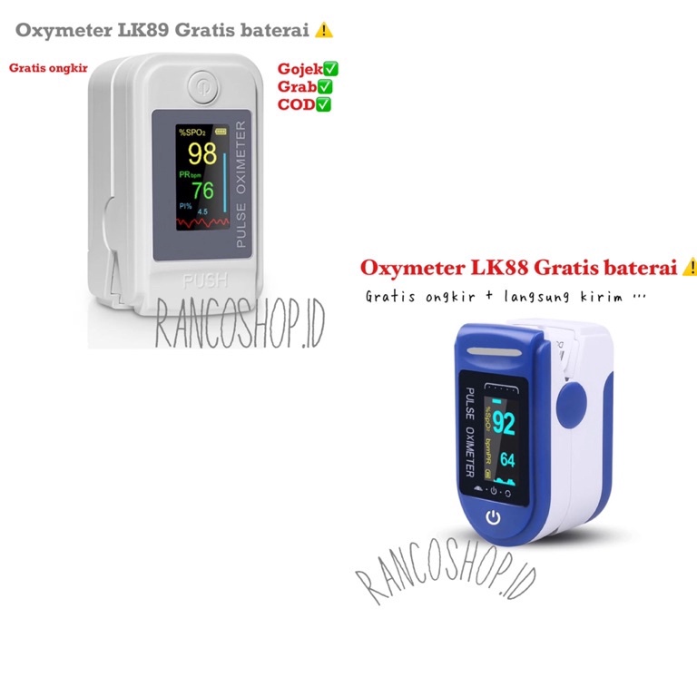 Keluaran Terbaru READY OXIMETER LK88 LK89 FINGERTIP OXYMETER MURAH LK 88 LK 89 GRATIS BATERAI ORIGIN